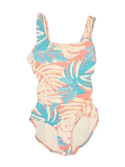 Pre-owned Cat & Jack Kids' One Piece Swimsuit In Ivory
