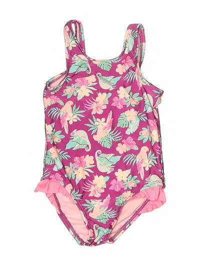 Pre-owned Cat & Jack Kids' One Piece Swimsuit In Pink