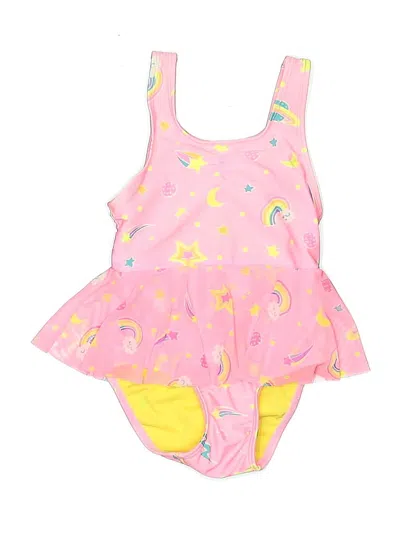 Pre-owned Cat & Jack Kids' One Piece Swimsuit In Pink