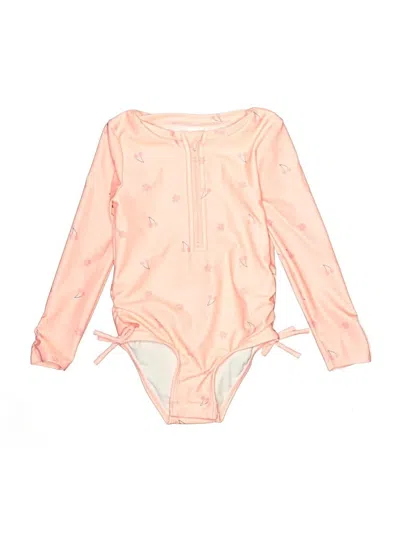 Pre-owned Cat & Jack Kids' One Piece Swimsuit In Pink