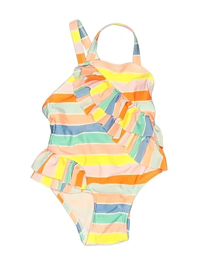 Pre-owned Cat & Jack Babies' One Piece Swimsuit In Yellow
