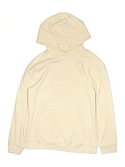 Pre-owned Cat & Jack Kids' Pullover Hoodie In White