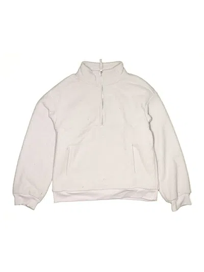 Pre-owned Cat & Jack Kids' Pullover Hoodie In White