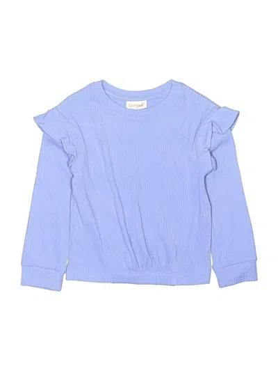 Pre-owned Cat & Jack Kids' Pullover Sweater In Blue