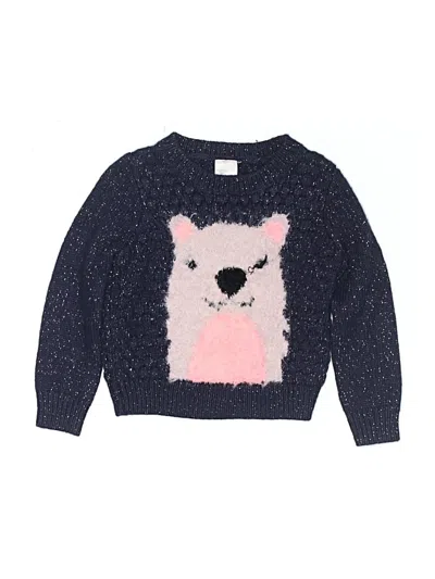 Pre-owned Cat & Jack Babies' Pullover Sweater In Blue
