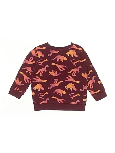 Pre-owned Cat & Jack Kids' Pullover Sweater In Burgundy
