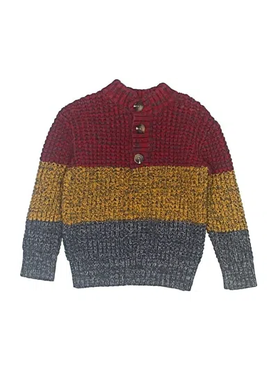 Pre-owned Cat & Jack Kids' Pullover Sweater In Burgundy