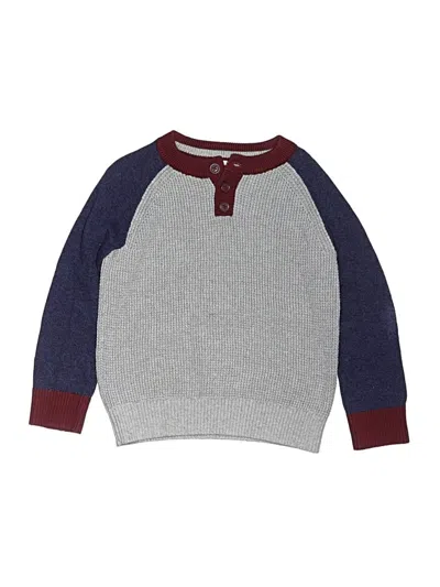 Pre-owned Cat & Jack Kids' Pullover Sweater In Gray