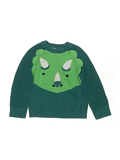 Pre-owned Cat & Jack Kids' Pullover Sweater In Green