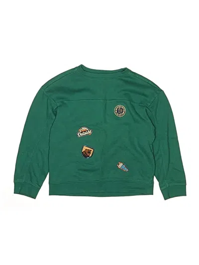 Pre-owned Cat & Jack Kids' Pullover Sweater In Green