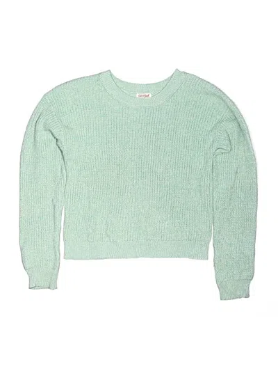 Pre-owned Cat & Jack Kids' Pullover Sweater In Green