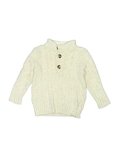 Pre-owned Cat & Jack Kids' Pullover Sweater In Ivory