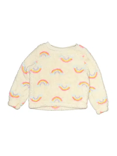 Pre-owned Cat & Jack Kids' Pullover Sweater In Ivory