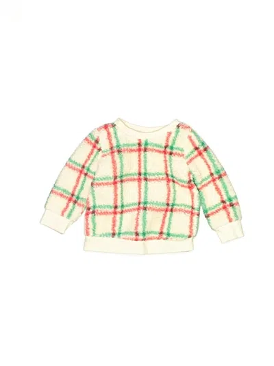 Pre-owned Cat & Jack Babies' Pullover Sweater In Ivory