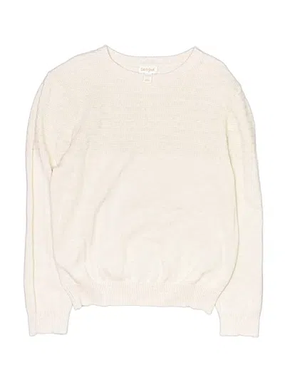 Pre-owned Cat & Jack Kids' Pullover Sweater In Ivory