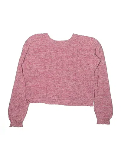 Pre-owned Cat & Jack Kids' Pullover Sweater In Pink