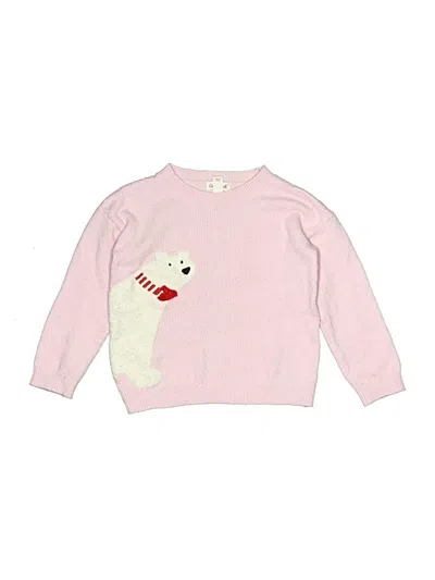 Pre-owned Cat & Jack Kids' Pullover Sweater In Pink