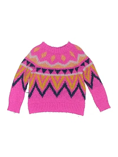 Pre-owned Cat & Jack Kids' Pullover Sweater In Pink