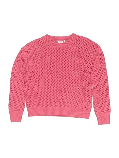 Pre-owned Cat & Jack Kids' Pullover Sweater In Pink