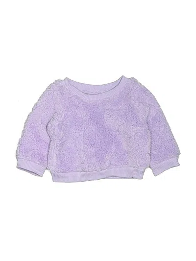 Pre-owned Cat & Jack Babies' Pullover Sweater In Purple
