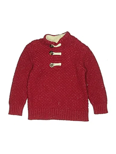 Pre-owned Cat & Jack Kids' Pullover Sweater In Red
