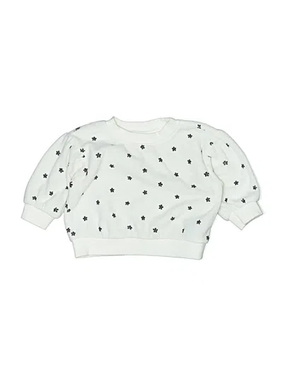 Pre-owned Cat & Jack Babies' Pullover Sweater In White