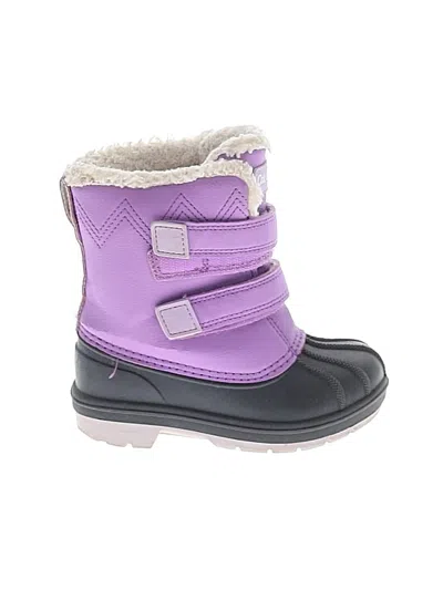 Pre-owned Cat & Jack Kids' Rain Boots In Purple