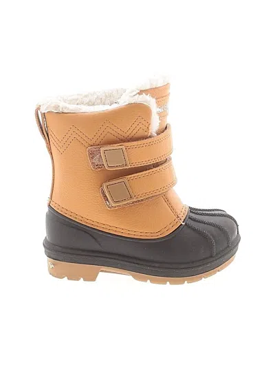 Pre-owned Cat & Jack Kids' Rain Boots In Tan