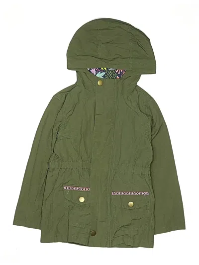 Pre-owned Cat & Jack Kids' Raincoat In Green