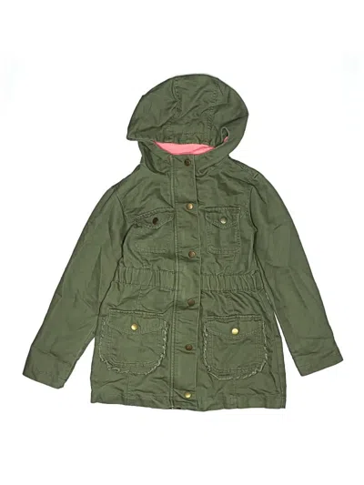 Pre-owned Cat & Jack Kids' Raincoat In Green