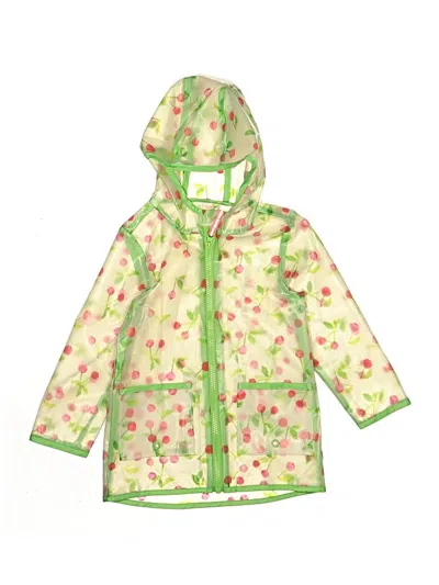 Pre-owned Cat & Jack Kids' Raincoat In Green