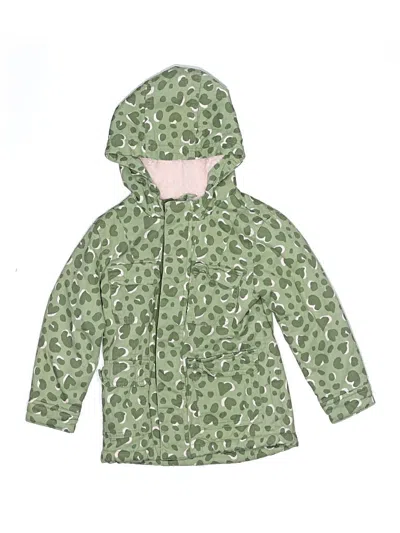 Pre-owned Cat & Jack Kids' Raincoat In Green