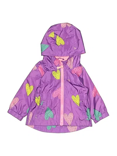 Pre-owned Cat & Jack Babies' Raincoat In Purple