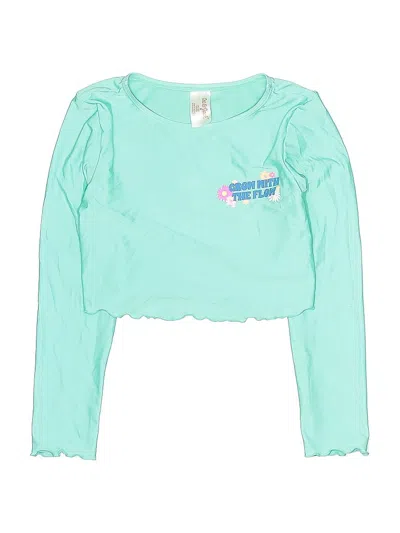 Pre-owned Cat & Jack Kids' Rash Guard In Blue