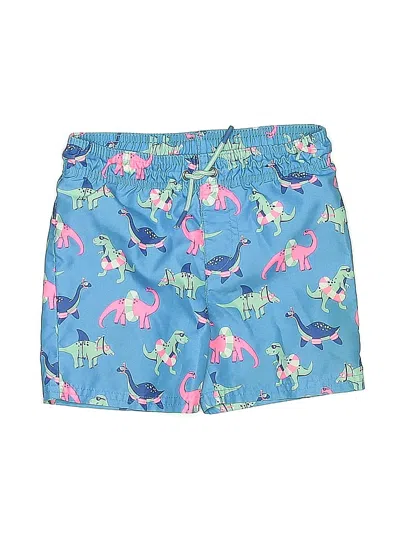 Pre-owned Cat & Jack Kids' Rash Guard In Blue