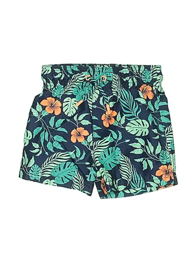 Pre-owned Cat & Jack Kids' Rash Guard In Green