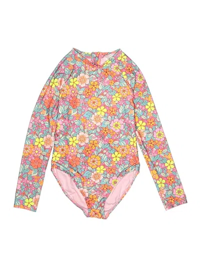 Pre-owned Cat & Jack Kids' Rash Guard In Pink