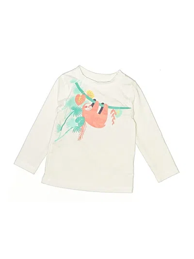 Pre-owned Cat & Jack Kids' Rash Guard In White