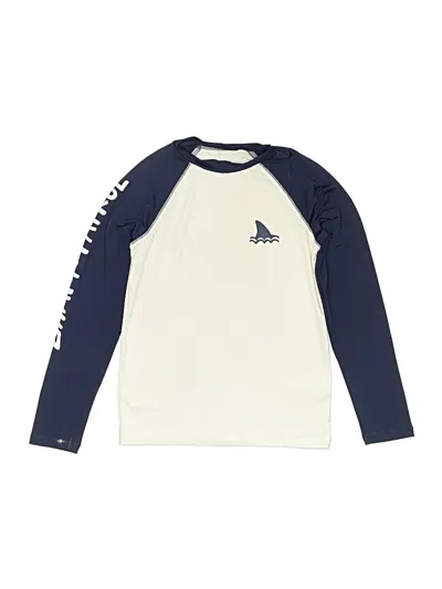 Pre-owned Cat & Jack Kids' Rash Guard In White