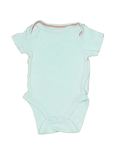 Pre-owned Cat & Jack Babies' Short Sleeve Onesie In Blue