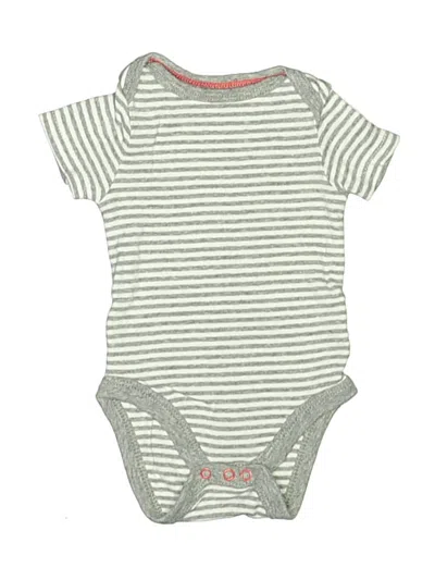 Pre-owned Cat & Jack Babies' Short Sleeve Onesie In Gray