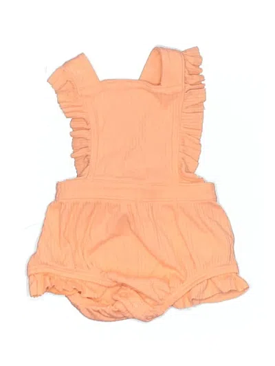 Pre-owned Cat & Jack Babies' Short Sleeve Onesie In Orange