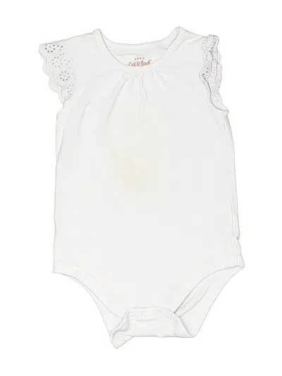 Pre-owned Cat & Jack Babies' Short Sleeve Onesie In Pink