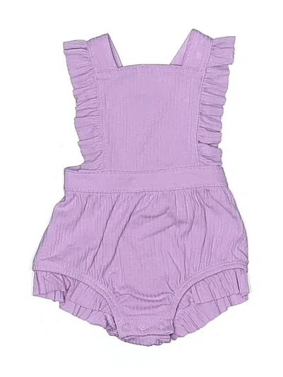 Pre-owned Cat & Jack Babies' Short Sleeve Onesie In Purple