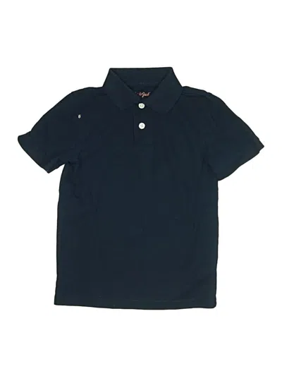 Pre-owned Cat & Jack Kids' Short Sleeve Polo Shirt In Blue