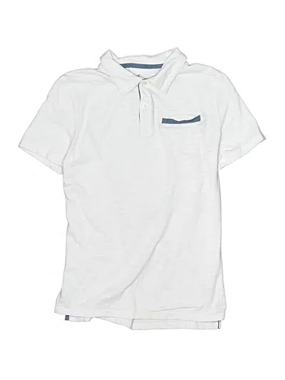 Pre-owned Cat & Jack Kids' Short Sleeve Polo Shirt In White
