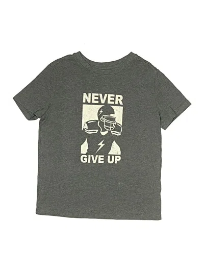 Pre-owned Cat & Jack Kids' Short Sleeve T-shirt In Gray