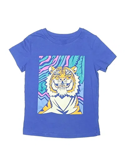 Pre-owned Cat & Jack Kids' Short Sleeve T-shirt In Blue