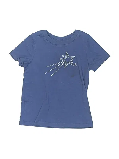 Pre-owned Cat & Jack Kids' Short Sleeve T-shirt In Blue