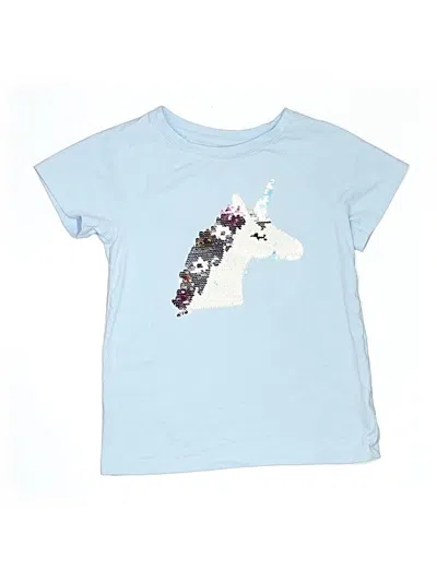 Pre-owned Cat & Jack Kids' Short Sleeve T-shirt In Blue